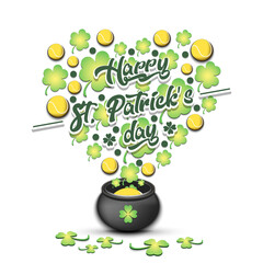 Happy St. Patricks day and tennis ball - 753344475