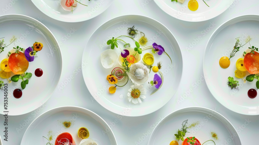 Poster each plate boasts a colorful array of locally sourced ingredients expertly plated with artistic prec