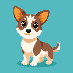 cute puppy vector