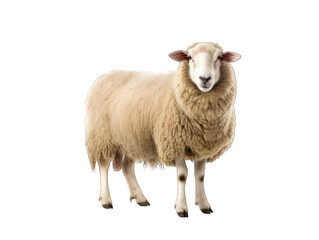 sheep isolated on transparent background, transparency image, removed background
