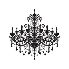 chandelier vector illustration