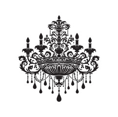 chandelier vector illustration