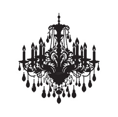 chandelier vector illustration