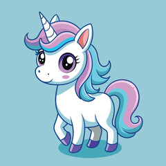 beautiful unicorn vector design