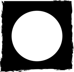 Square brush frames with circle border element