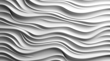 White abstract wavy texture. Seamless modern pattern with waves.