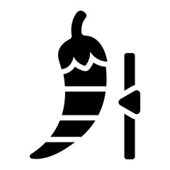 Obraz premium Hot Level spicy level chili pepper icon