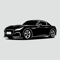 Fototapeta na wymiar Car silhouette vector illustration
