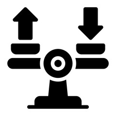 balance glyph icon