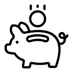 savings line icon