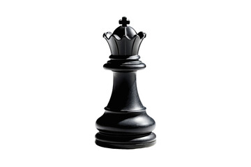 Fototapeta premium Single king chess piece, centered on a pure white background, stock photo aesthetic, shadow casting subtly to the right, creating a soft gradient, hint at texture and craftsmanship, high resolution