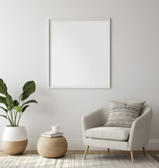 Generative AI
Living Room Home Interior Frame Mockup