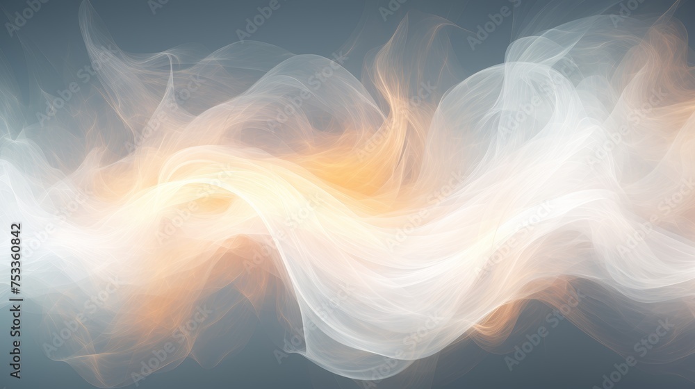Poster ethereal white abstract minimalist delicate background with a touch of magic and enchantment