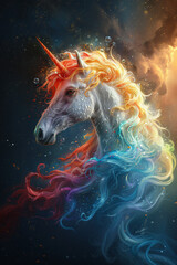 Obraz na płótnie Canvas Illustration of unicorn.
