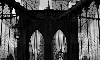 New York City Architecture, streets and people Black and white
