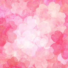 水彩風のピンクの綺麗なボタニカル背景