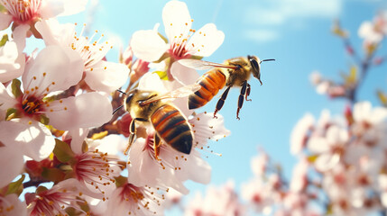 bee on a branch