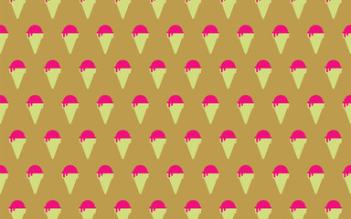 ice cream cone pattern. vector eps 10