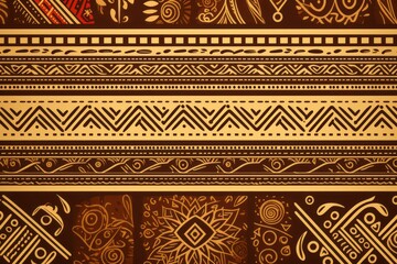 Transport your audience to a world of heritage and artistry with an ethnic handmade ornament background, incorporating, Generative AI