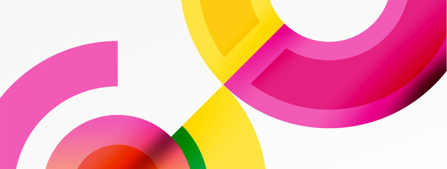 Trendy simple circle abstract background. Vector Illustration For Wallpaper, Banner, Background, Card, Book Illustration, landing page