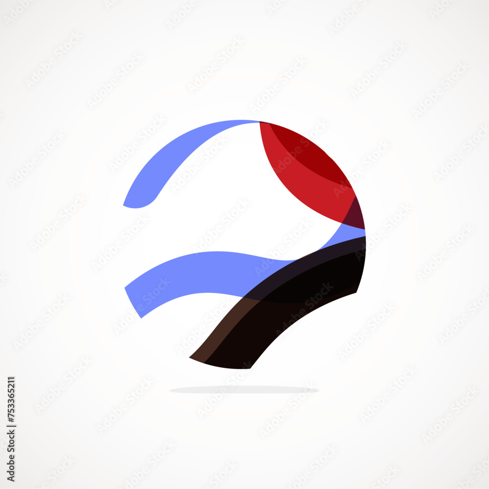 Poster Abstract circle logo - minimalist emblem, timeless and universal shape of circle. Unique logo represent range of brands and concepts, encapsulating simplicity and creativity in single, iconic image