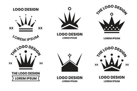 crown logo in modern minimal style