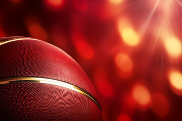 Basketball Background Gold Maroon Wine Red Lights Bokeh Celebration Metallic
