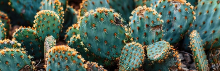 Obraz premium cactus background cactus plants closeup Cactus thorns