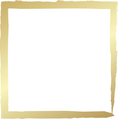 Gold square frames brush. Design elements