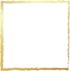 Fototapeta premium Gold square frames brush. Design elements
