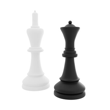 3D Chess Piece Icon Object Illustration
