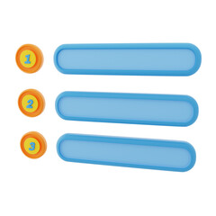 Fototapeta premium 3D Leaderboard Icon Object Illustration