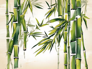 bamboo vector illustration background