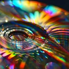 a close up view of a cd disc