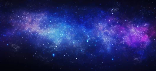 Foto op Canvas cosmic nebula light bokeh background © StraSyP BG