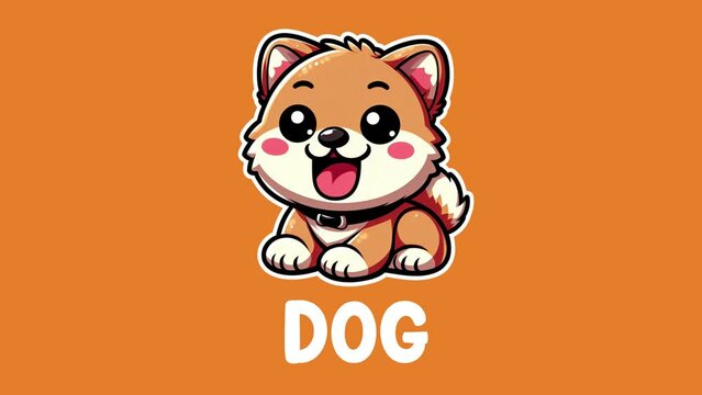 Animal names dog based on the alphabet "D"