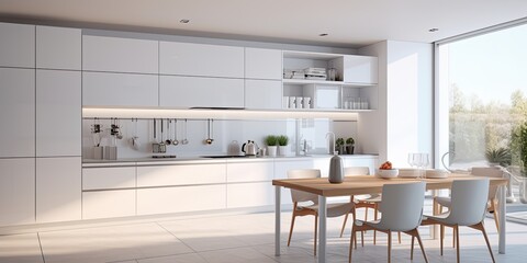 Modern white kitchen ed in .
