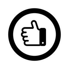 Obraz premium Vector solid black icon for Accept