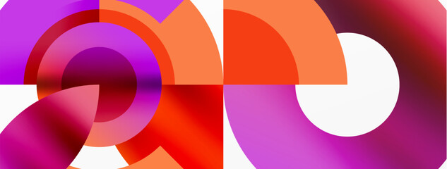 Circle geometric abstract vector background