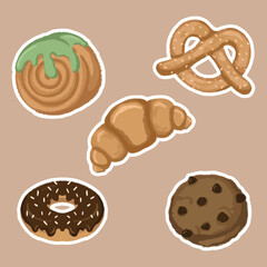illustration art cookie bundle sticker