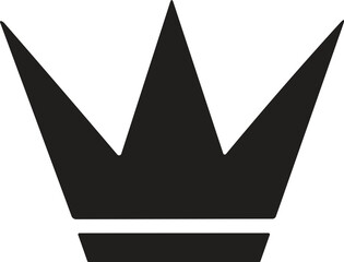 crown logo in modern minimal style isolated on background - obrazy, fototapety, plakaty