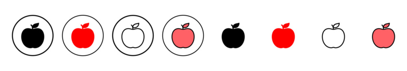 Apple icon vector illustration. Apple sign and symbols for web design.
