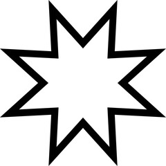 Fototapeta premium Set of star shapes. Design decoration