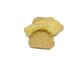 white isolated corn snack