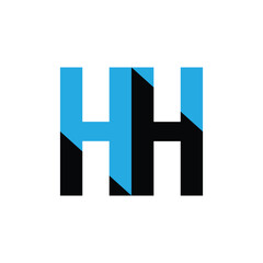 Letter HH Design Logo Vector