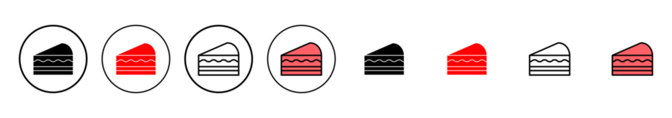 Cake icon vector illustration. Cake sign and symbol. Birthday cake icon