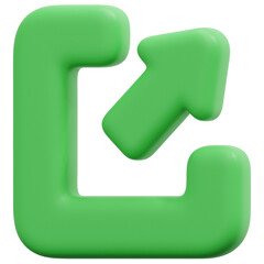 expand 3d render icon illustration