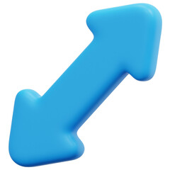 resize 3d render icon illustration