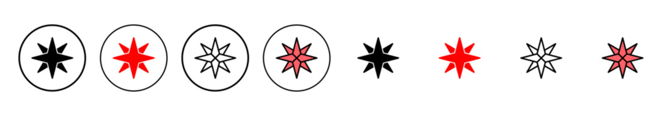Obraz premium Compass icon vector illustration. arrow compass icon sign and symbol