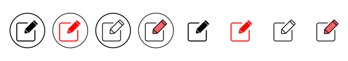 Edit icon vector illustration. edit document sign and symbol. edit text icon. pencil. sign up
